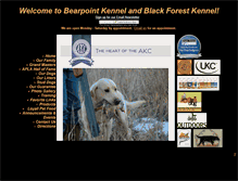 Tablet Screenshot of bearpointkennel.com